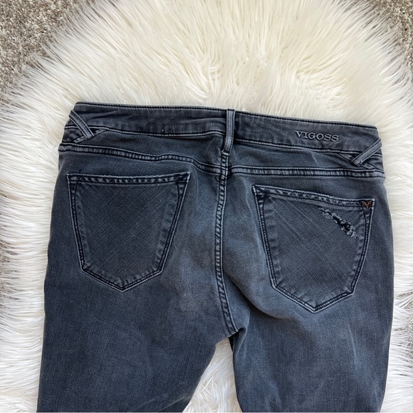 Vigoss Distressed Black Skinny Jeans - Picture 8 of 9